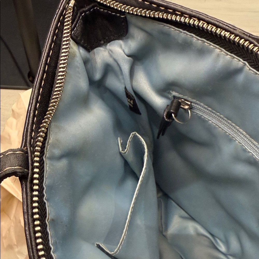 Coach Black Signature Patent Leather Tote - Picture 7 of 9